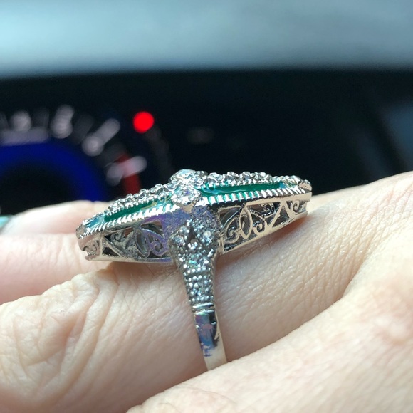 Last 1!Hot oversized estate inspired cocktail ring - Picture 7 of 7